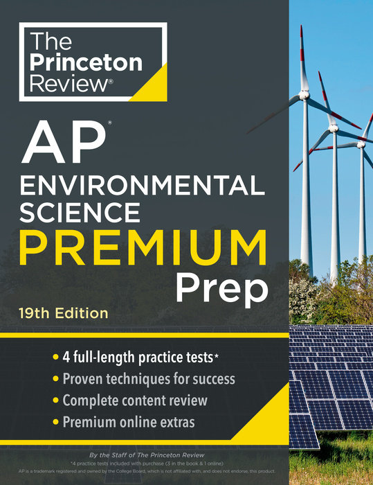 Cover of Princeton Review AP Environmental Science Premium Prep, 19th Edition