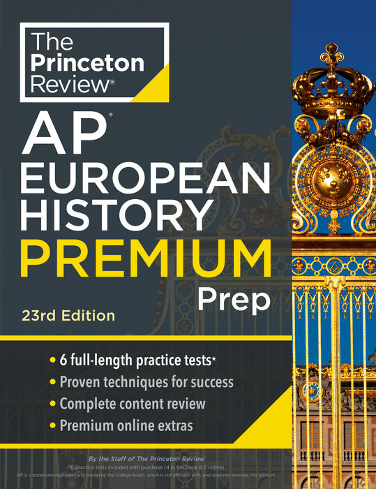 Cover of Princeton Review AP European History Premium Prep, 23rd Edition