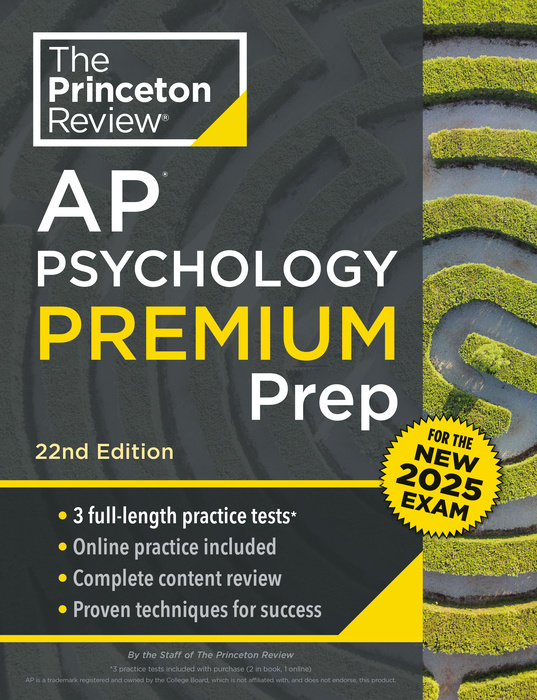 Cover of Princeton Review AP Psychology Premium Prep, 22nd Edition