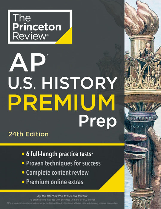Cover of Princeton Review AP U.S. History Premium Prep, 24th Edition