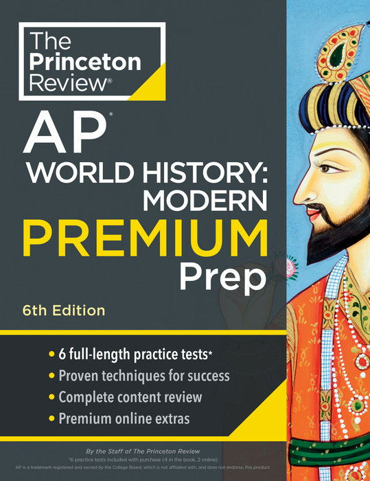 Cover of Princeton Review AP World History: Modern Premium Prep, 6th Edition