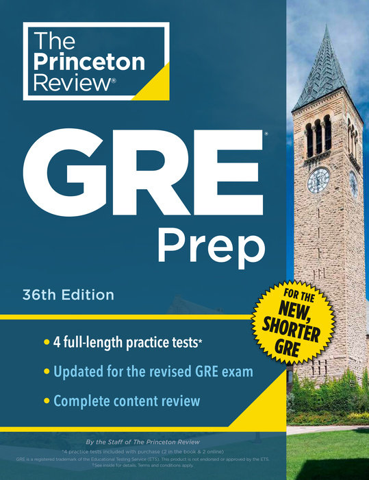 Cover of Princeton Review GRE Prep, 36th Edition