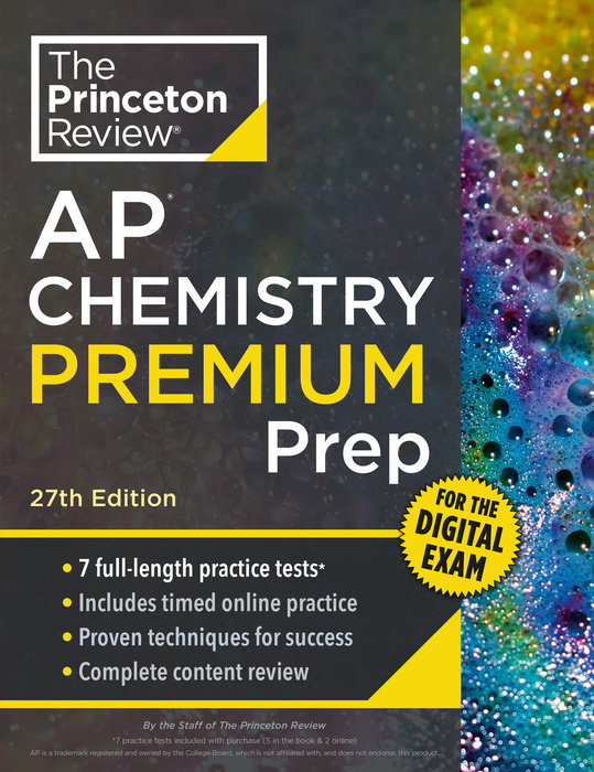 Cover of Princeton Review AP Chemistry Premium Prep, 27th Edition