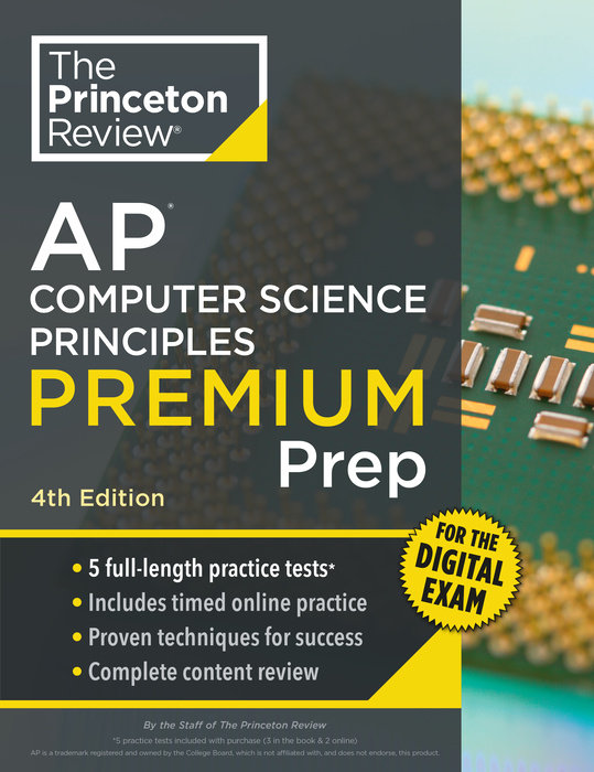 Cover of Princeton Review AP Computer Science Principles Premium Prep, 4th Edition