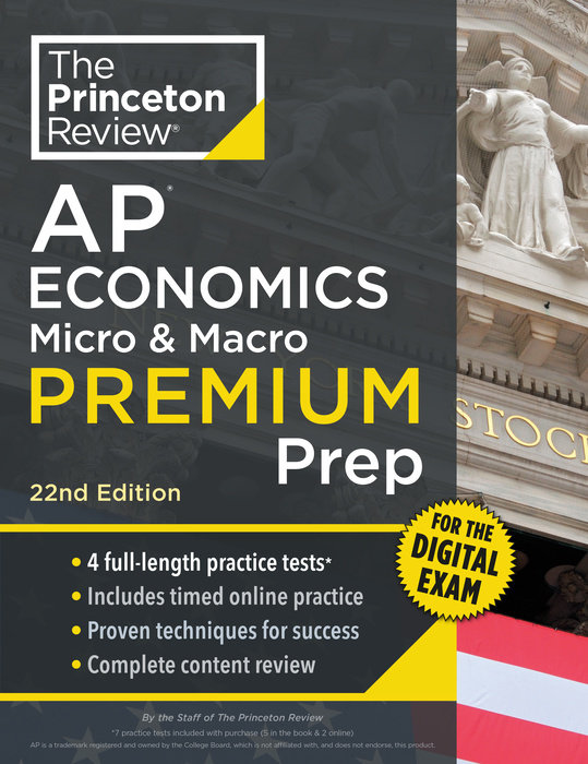 Cover of Princeton Review AP Economics Micro & Macro Premium Prep, 22nd Edition