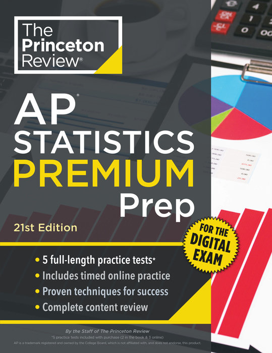 Cover of Princeton Review AP Statistics Premium Prep, 21st Edition