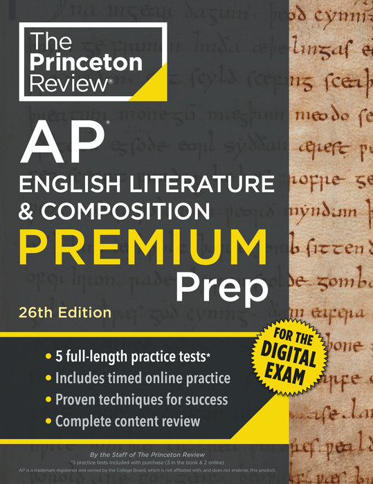 Cover of Princeton Review AP English Literature & Composition Premium Prep, 26th Edition