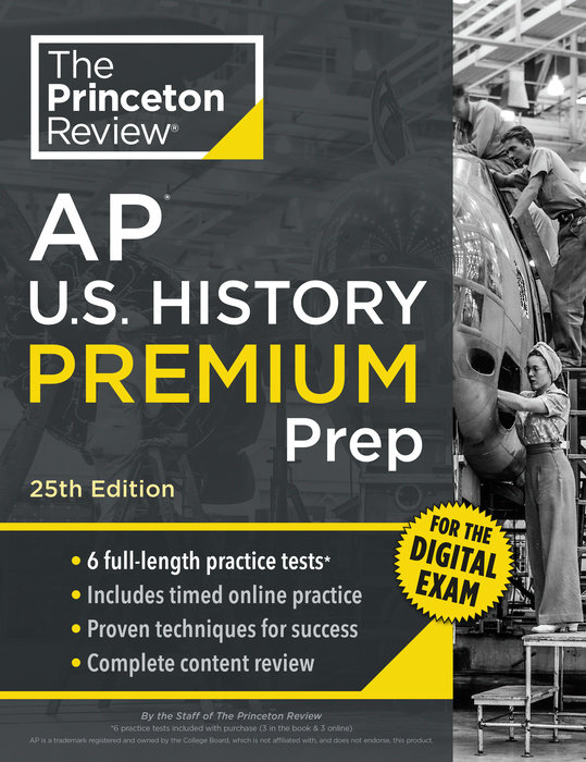 Cover of Princeton Review AP U.S. History Premium Prep, 25th Edition