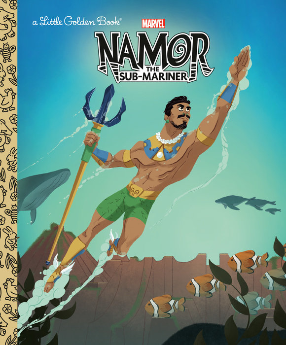 Cover of Namor the Sub-Mariner Little Golden Book (Marvel)