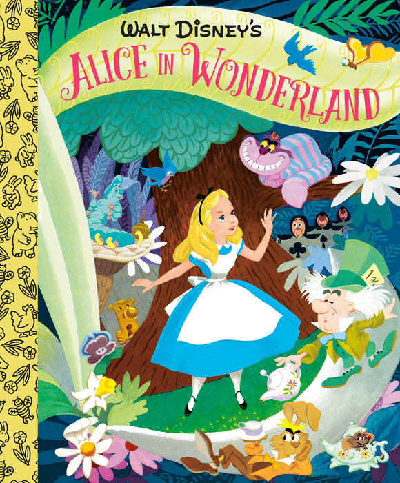 Cover of Walt Disney\'s Alice in Wonderland Little Golden Board Book (Disney Classic)