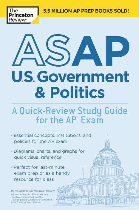 Cover of ASAP U.S. Government & Politics: A Quick-Review Study Guide for the AP Exam