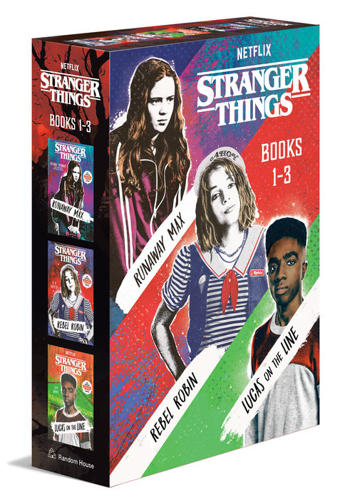 Cover of Stranger Things Boxed Set, Books 1-3: Runaway Max, Rebel Robin, and Lucas on the Line