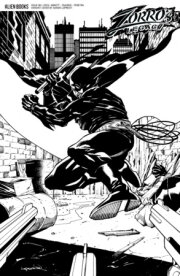Zorro's Legacy #4 Variant D (Lopresti B&W) 