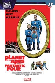 PLANET OF THE APES VS. FANTASTIC FOUR #3 PETE WOODS MOVIE HOMAGE VARIANT 