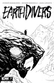 Earthdivers #7 Variant RI (25) (Hernandez B&W)