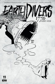 Earthdivers #11 Variant RI (25) (Ba B&W) 