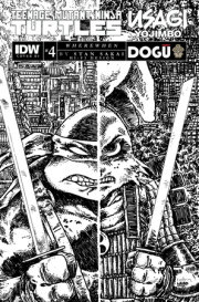 Teenage Mutant Ninja Turtles/Usagi Yojimbo: WhereWhen #4 Variant RI (100) (Eastman B&W)