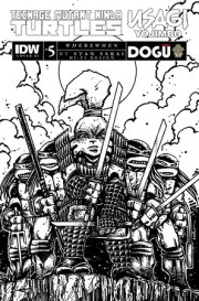 Teenage Mutant Ninja Turtles/Usagi Yojimbo: WhereWhen #5 Variant RI (100) (Eastman & Laird B&W) 