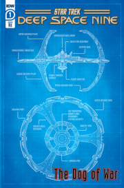 Star Trek: Deep Space Nine--The Dog of War #1 Variant RI (25) (Station Schematic )
