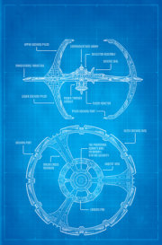 Star Trek: Deep Space Nine--The Dog of War #1 Variant RI (50) (Full Art Schematic) 