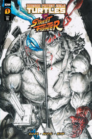 Teenage Mutant Ninja Turtles Vs. Street Fighter #1 Variant RI (100) (Williams II  B&W ) 