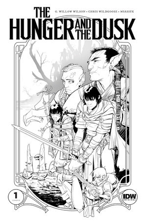 The Hunger and the Dusk #1 Variant RI (50) (Wildgoose B&W)