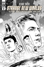 Star Trek: Strange New Worlds--The Scorpius Run #1 Variant RI (10) (Hernandez B&W) 