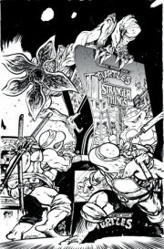 Teenage Mutant Ninja Turtles x Stranger Things #1 Variant RI (500) (Johnson B&W) 