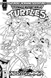 IDW Endless Summer--Teenage Mutant Ninja Turtles: Saturday Morning Adventures Variant RI (10) (Coloring Book Variant) 