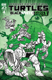 Teenage Mutant Ninja Turtles: Black, White, and Green #4 Variant RI (10) (Catalan Foil Variant) 