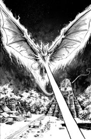 Godzilla: Here There Be Dragons II--Sons of Giants #4 Variant RI (10) (Smith B&W Full Art) 
