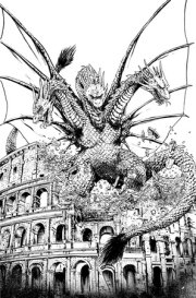 Godzilla: Here There Be Dragons II--Sons of Giants #5 Variant RI (10) (Smith B&W Full Art) 