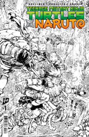 Teenage Mutant Ninja Turtles x Naruto #1 Variant RI (10) (Corona B&W) Second Pri nting 