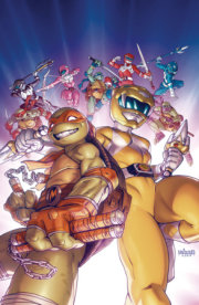 Mighty Morphin Power Rangers/ Teenage Mutant Ninja Turtles III #1 M 1:300 INCV (Full Art, Santolouco) 