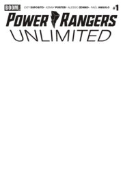 Power Rangers Unlimited #1 D Blank Sketch Variant 