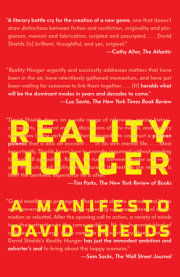 Reality Hunger 