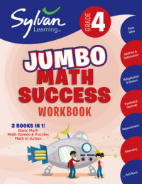 Book cover for 4th Grade Jumbo Math Success Workbook