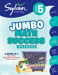 Book cover for 5th Grade Jumbo Math Success Workbook