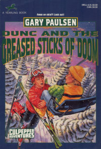 Book cover for DUNC AND THE GREASED STICKS OF DOOM