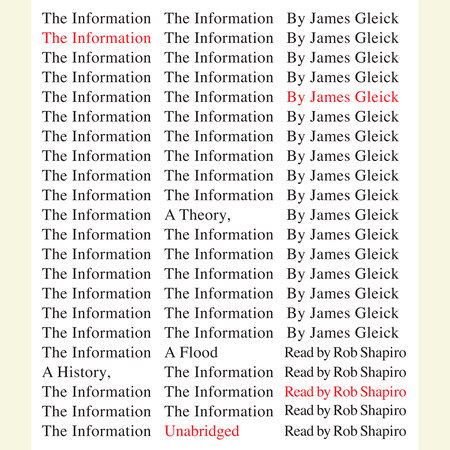 The Information by James Gleick