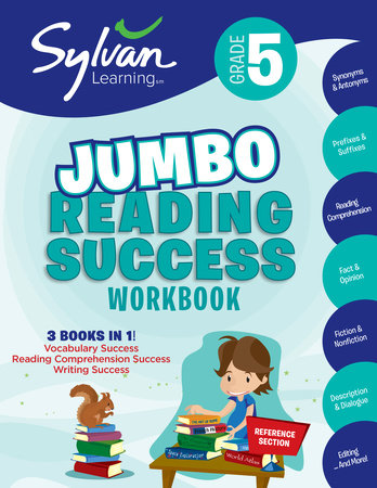 5th Grade Jumbo Reading Success Workbook by Sylvan Learning 