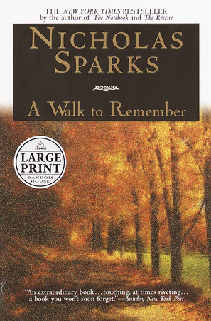 a walk to remember book