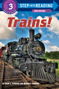 Book cover for Trains!
