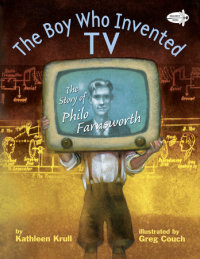 Book cover for The Boy Who Invented TV