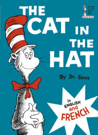 Cover of The Cat in the Hat in English and French