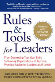 Rules & Tools for Leaders 