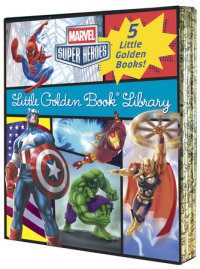 Book cover for Marvel Super Heroes Little Golden Book Library