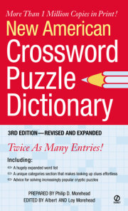 New American Crossword Puzzle Dictionary 