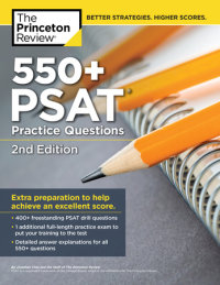 Cover of 550+ PSAT Practice Questions, 2nd Edition cover