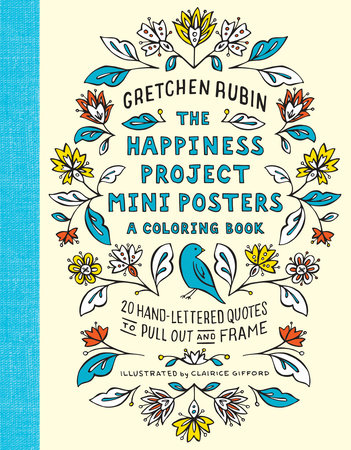 Illustrate a coloring book for adults with a quote hand lettering